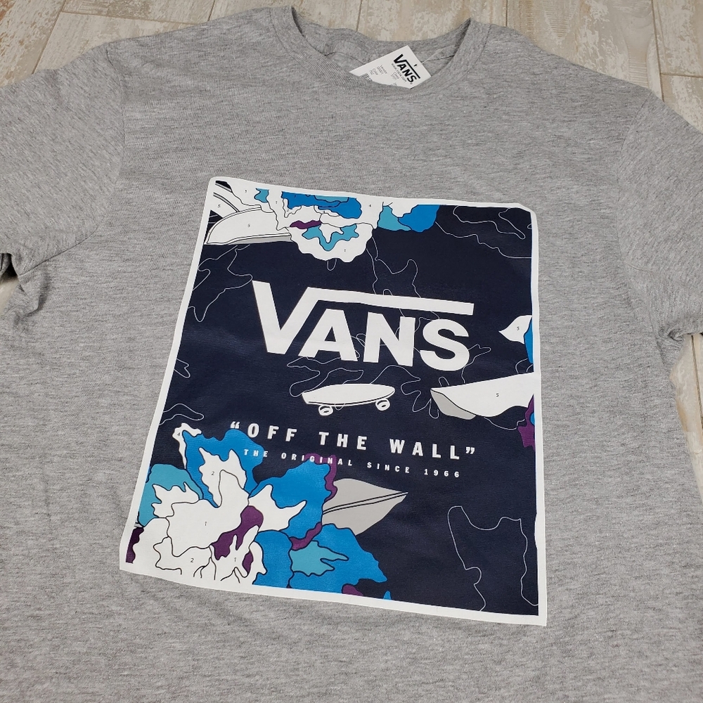 Vans Print Box SS Tee Gray - Picture 2 of 5